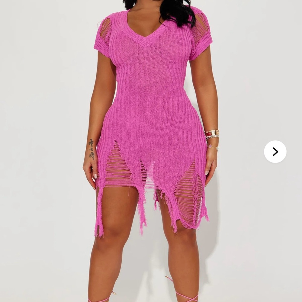 NWT Fashion Nova Pink sweater dress
